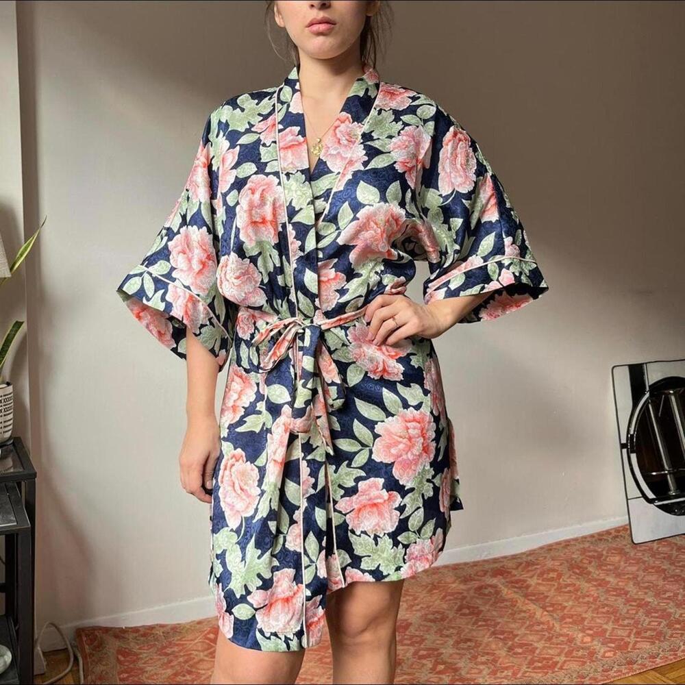 Gorgeous vintage 90s Christian Dior satin robe